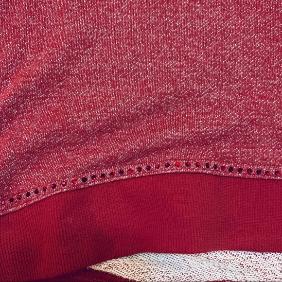 Silvia Heach red sweater with jewel and studs - Picture 4 of 4